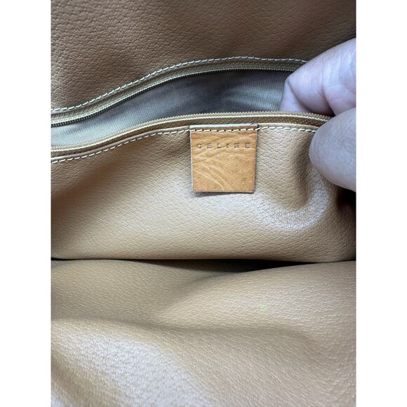 Celine "Borsa Donna" coated canvas and leather trim bowling bag*Triomphe - Picture 14 of 16